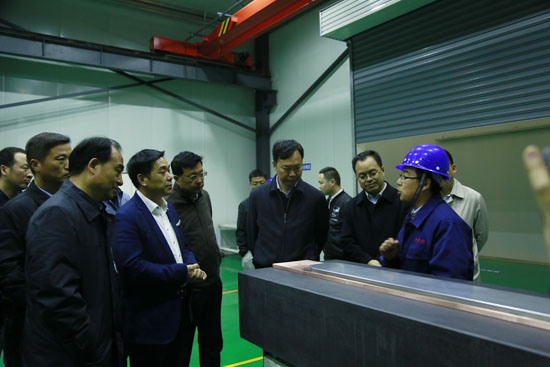 孟津县委书记黄玉国莅临ca88官方唯一网站调研新项目希望情形